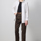 Pantaloni a carota leopardati affusolati