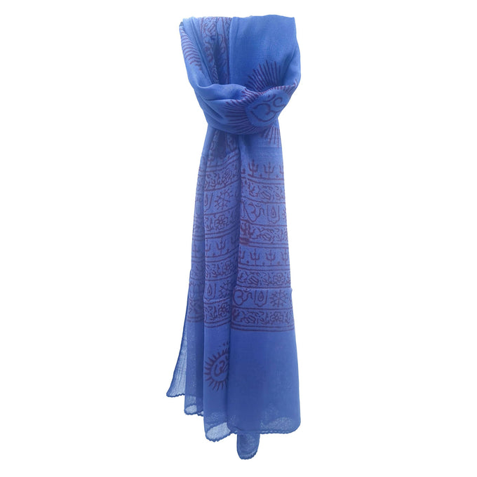 Foulard estivo in viscosa blu