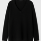 Maglione scollo a V relaxed in lana e cashmere