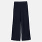 Pantaloni larghi in maglia con dettagli crochet