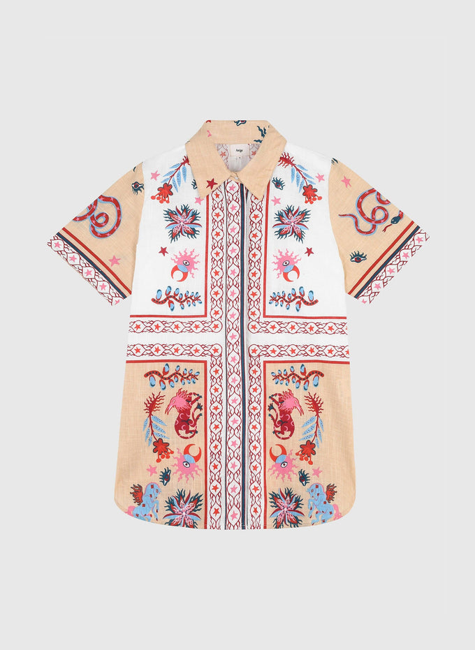 Camicia Lovegood color pesca