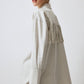 Camicia melange con frange