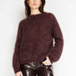 Maglione Lazario marrone glacé a collo alto