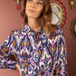 Abito camicia Dara con stampa esclusiva