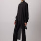 Camicia in chiffon con colletto gioiello
