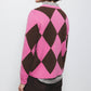 Maglione in maglia con motivo geometrico