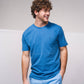 T-shirt basic in cotone con logo ricamato