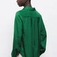Camicia basic verde a maniche lunghe