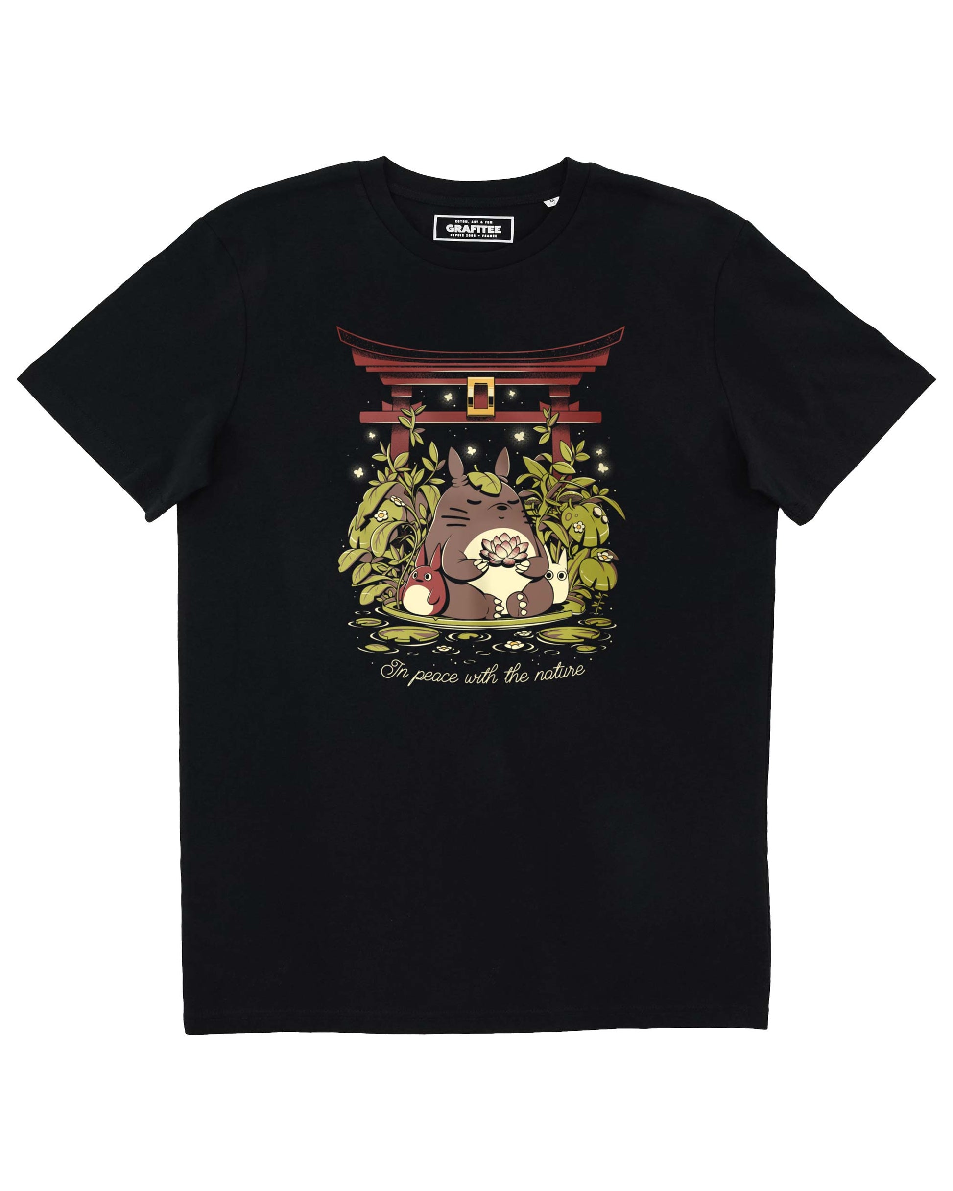 T-shirt anime Totoro in cotone biologico