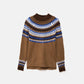 Maglione in maglia jacquard a collo alto