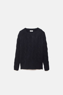 Maglione a maglia strutturata