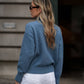 Maglione dolcevita in lana a coste dal taglio rilassato