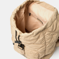 Zaino trapuntato con coulisse e patta con fibbia