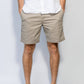 Pantaloncini chino elasticizzati beige da uomo