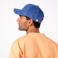 Cappellino in velluto blu