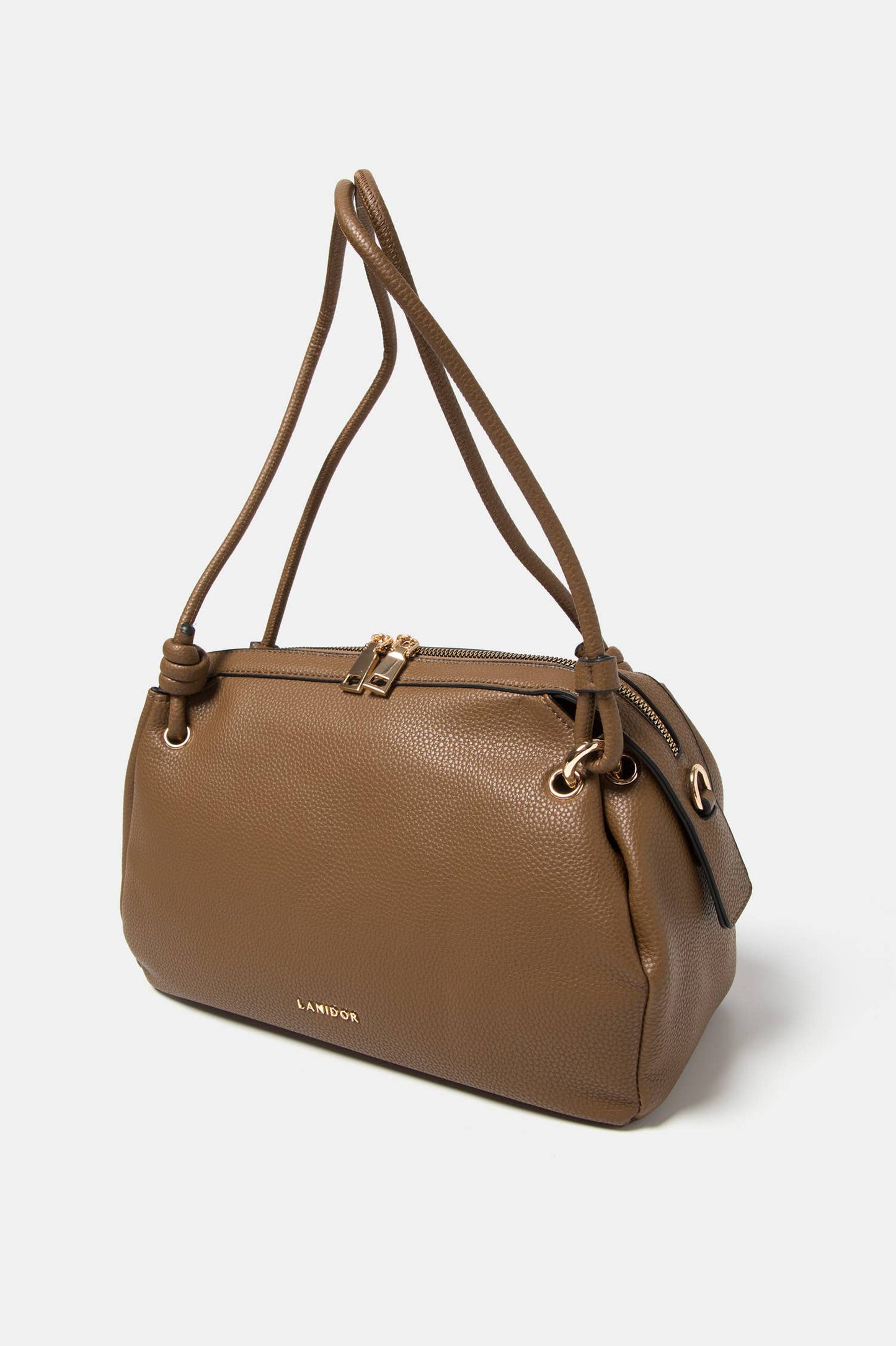 Borsa a spalla in ecopelle con tracolla regolabile