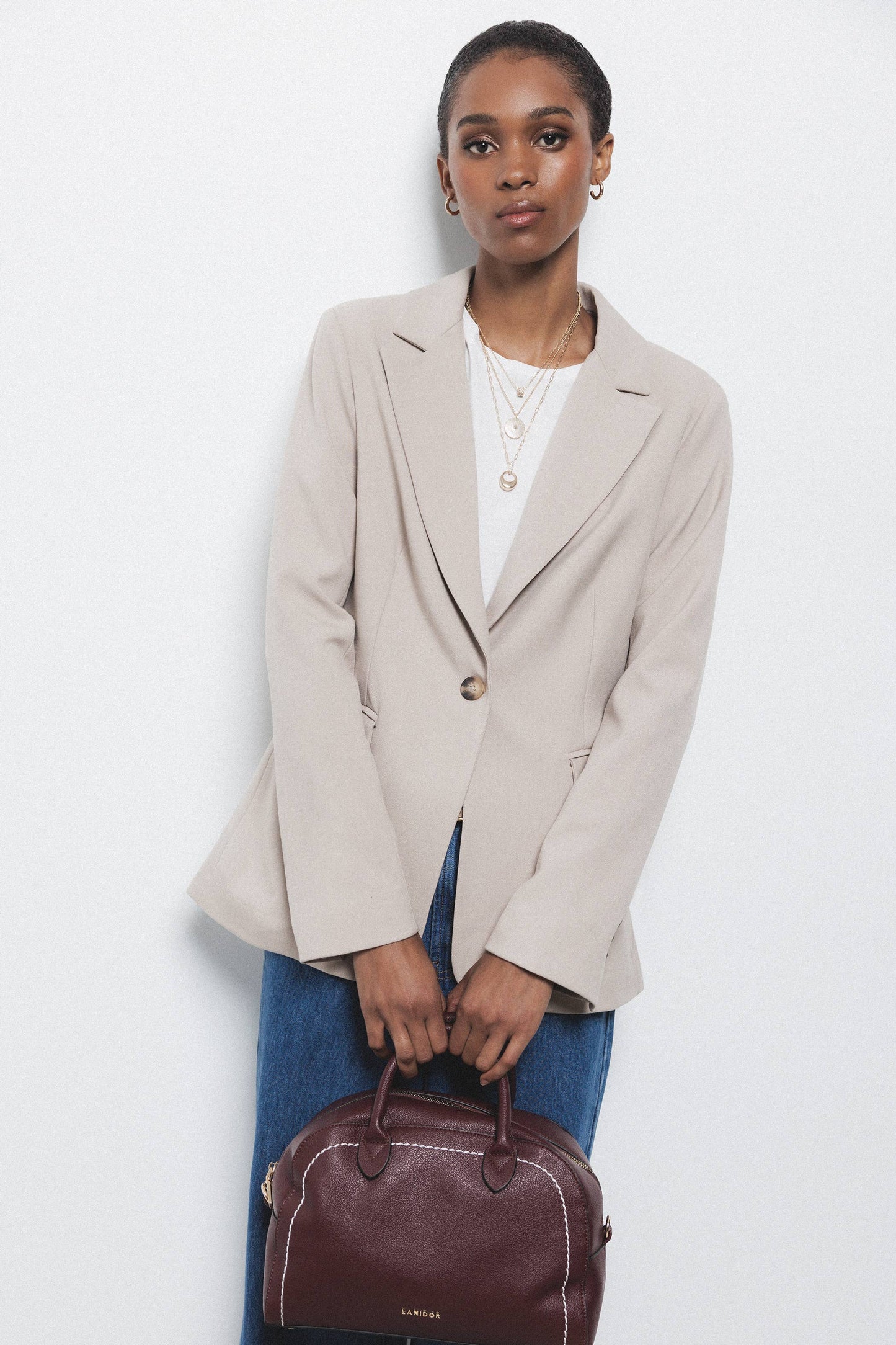 Blazer monopetto minimal da donna