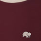 T-shirt uomo color block Nightfall Ruby in cotone organico