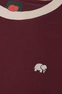 T-shirt uomo color block Nightfall Ruby in cotone organico