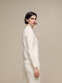 Maglione dolcevita da donna in maglia morbida