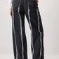Pantaloni in denim con frange