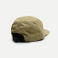 Cappello cinque pannelli in nylon idrorepellente color sabbia