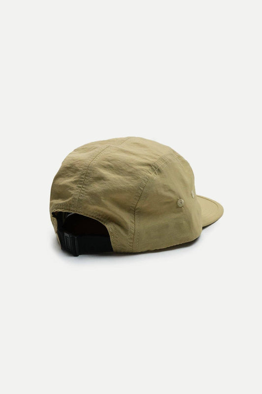 Cappello cinque pannelli in nylon idrorepellente color sabbia