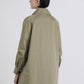 Trench corto in gabardine doppiopetto
