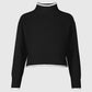 Maglione Nero Lazario a Collo Alto
