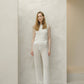 Pantaloni in cotone fine all’uncinetto