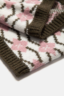 Scaldacollo in maglia jacquard