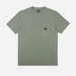 T-shirt pigmentata in cotone biologico verde salvia con taschino