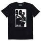 T-shirt Make Art Not War in cotone biologico con stampa grafica