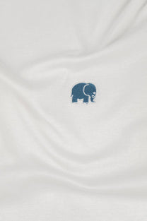 T-shirt in cotone biologico color block naturale