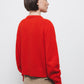 Cardigan in lana a maglia rasata con bottoni a contrasto