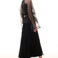 Gonna midi plissettata in chiffon