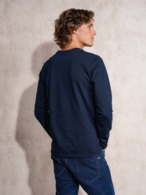 Maglia uomo a manica lunga in cotone e poliestere