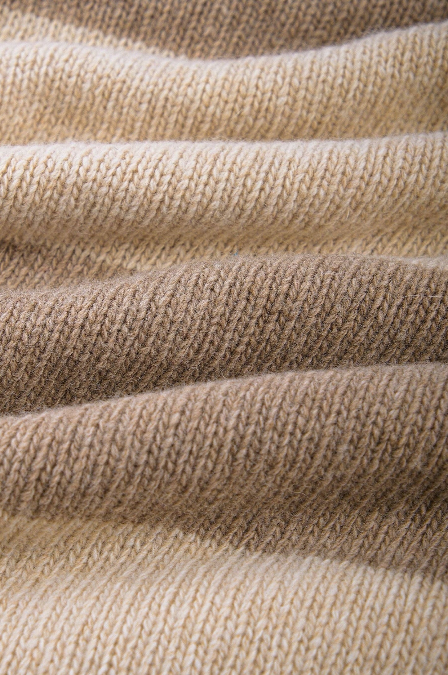 Maglione in maglia Sella a righe latte e marrone