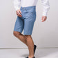 Bermuda slim fit cinque tasche in denim