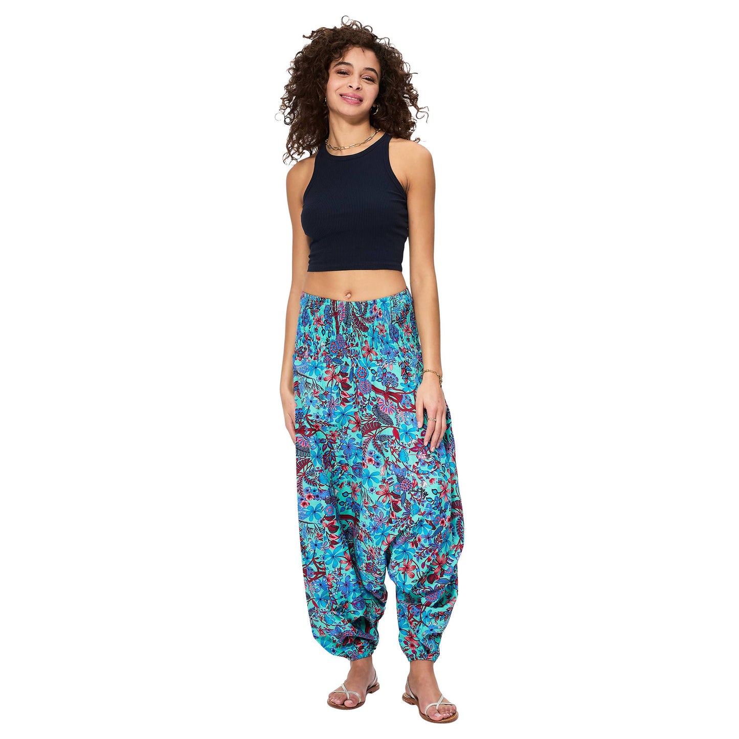 Pantaloni Harem Sarouel Estivi 3 in 1 in Cotone
