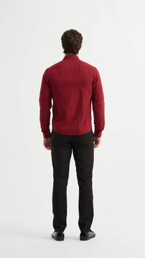 Camicia bordeaux comfort fit da uomo
