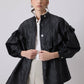 Giacca jacquard oversize con volant