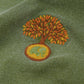 T-shirt donna pigmentata Fafe verde quercia in cotone biologico
