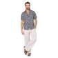 Camicia estiva a maniche corte in voile di cotone