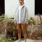 Felpa oversize con zip El Ojo in cotone biologico