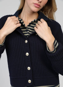 Cardigan Lanzan blu marino
