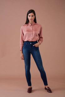 Jeans push-up skinny a vita alta