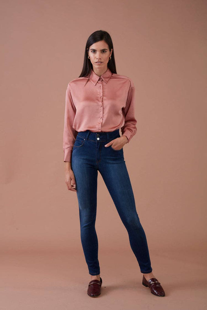 Jeans push-up skinny a vita alta