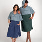 Poncho surf in cotone biologico Sunset Verde