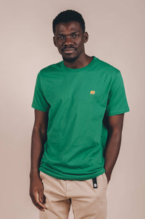 T-shirt Essential in Cotone Organico Verde Bosforo